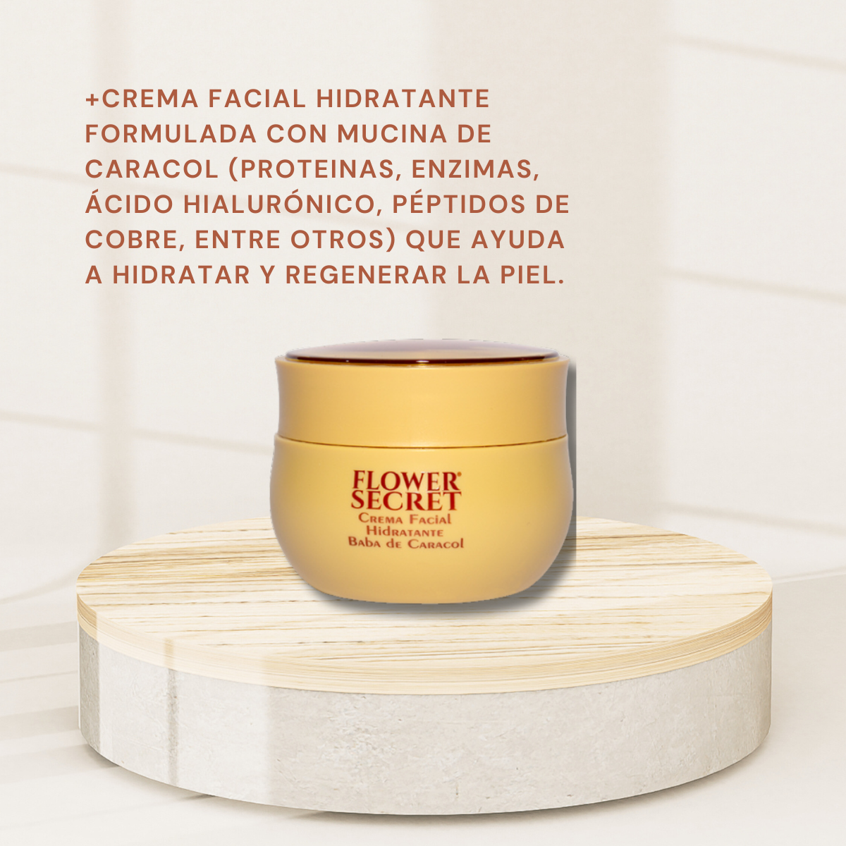 CREMA FACIAL HIDRATANTE CON BABA DE CARACOL