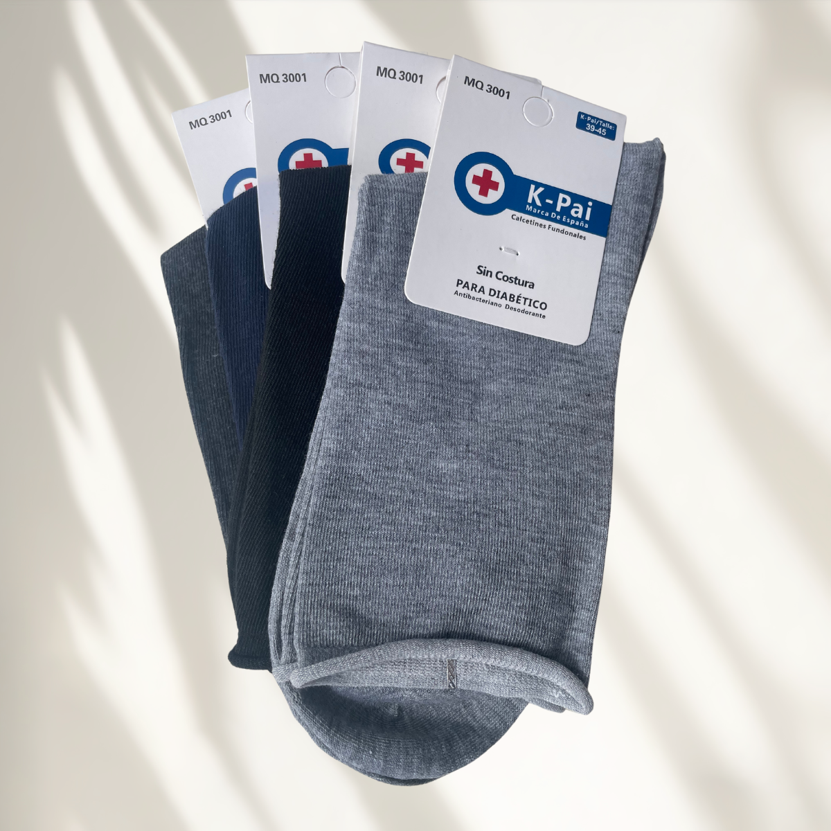 CALCETINES SIN COSTURA (PARA DIABÉTICOS) 12 PARES