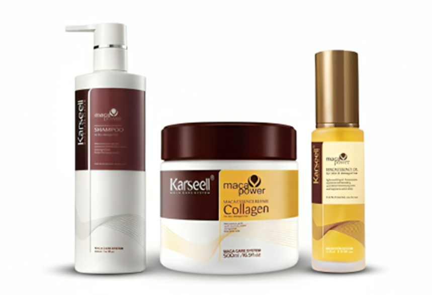SET KARSEELL X3 (BOTOX CAPILAR, ACEITE ARGÁN, SHAMPOO)